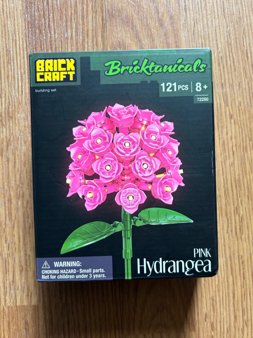 Brickcraft Pink Hydrangea Building Kit (121-Piece Set), Bricktanicals a Fux Flow